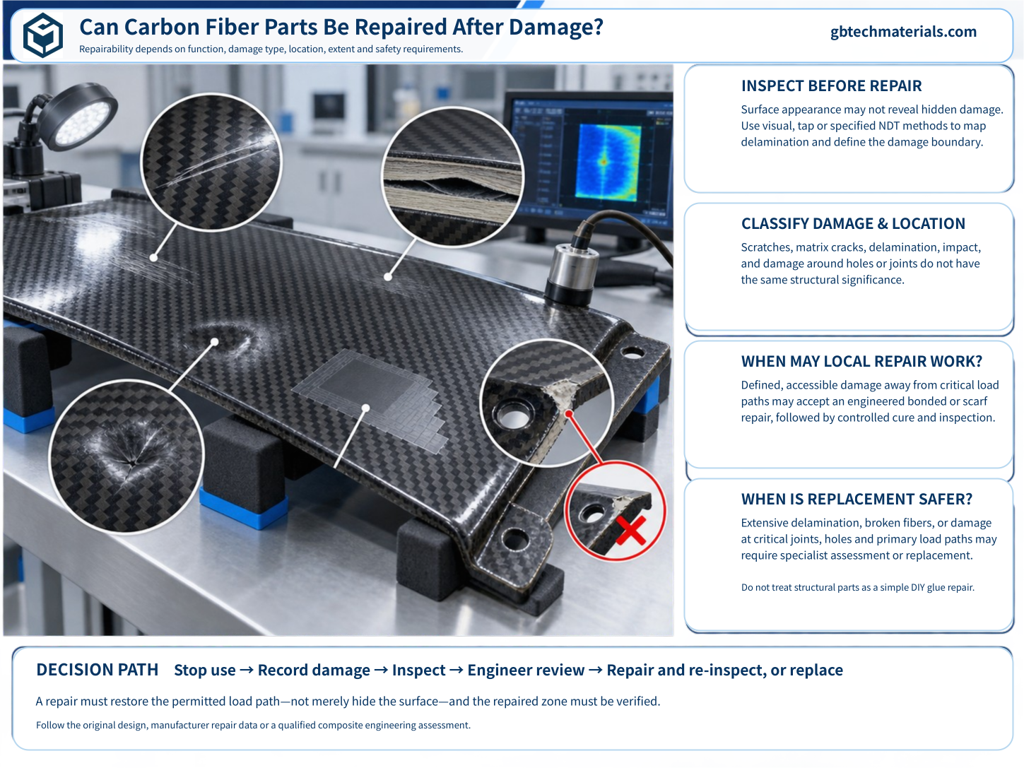Can Damaged Carbon Fiber Parts Be Repaired?